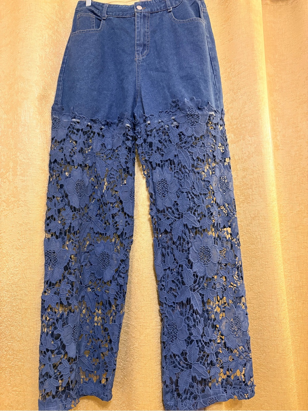 Denim Lace Jeans